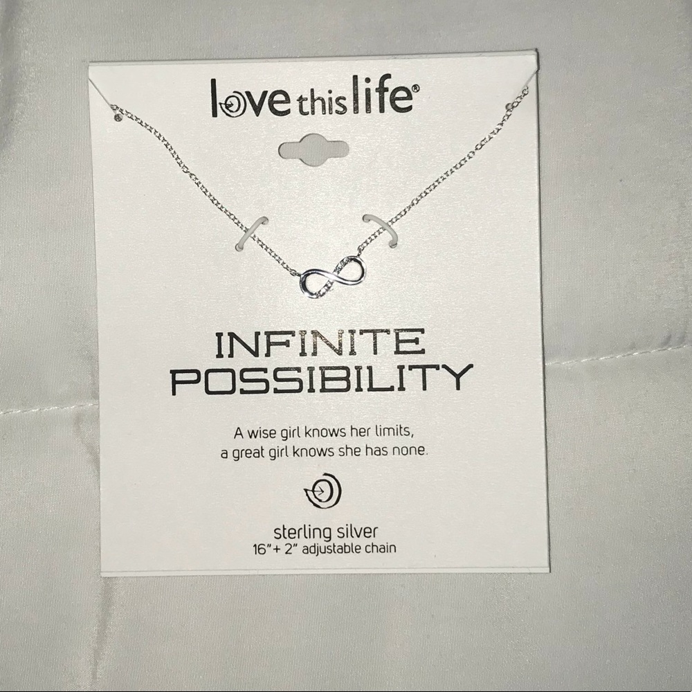 Brand new Sterling Silver infinity necklace!